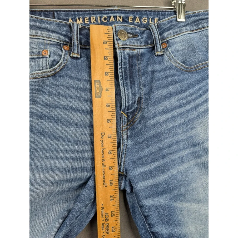 American Eagle Airflex+ Slim Straight Jeans Medium Wash 30x30 Mens Denim‎